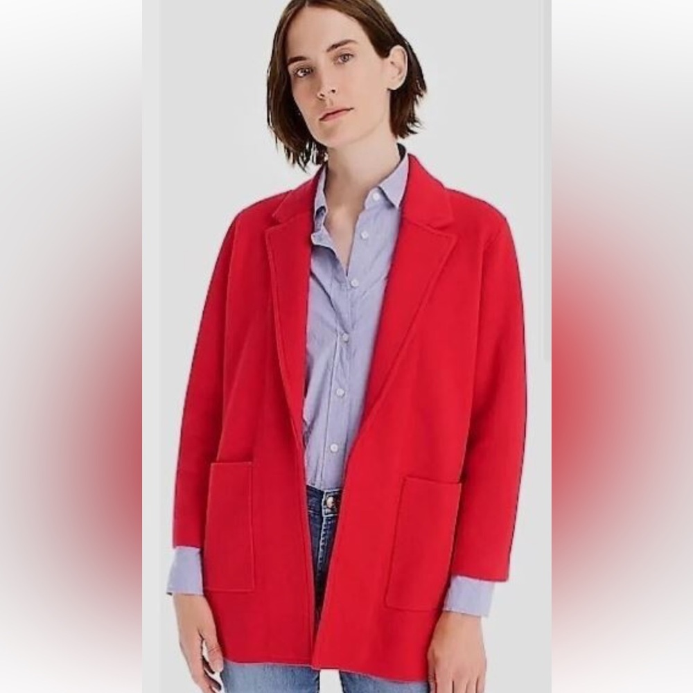 J. Crew 365 Vibrant Red Cardigan Sweater